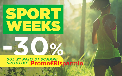 PROMO€RISPARMIO: Pittarello Sport Weeks : sconto -30% sul 2° paio di scarpe sportive selezionate