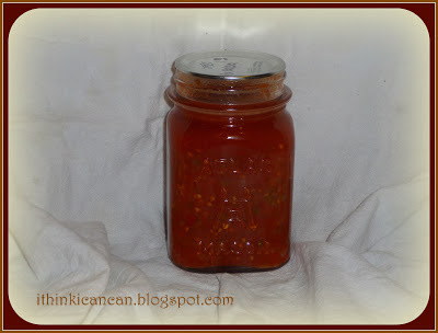 {I Think I Can}: Aunt Micki's Salsa--Here's a different twist to your canned salsa!    .Carrots & celery.  It's also a really easy recipe because all the produce is 5...5.5.5.5.5.  5 of this, 5 of that...  Now that's easy to remember!