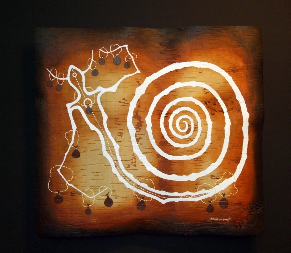 VIDEO: OLDER PAINTINGS ON BIRCH BARK by MISHIBINIJIMA