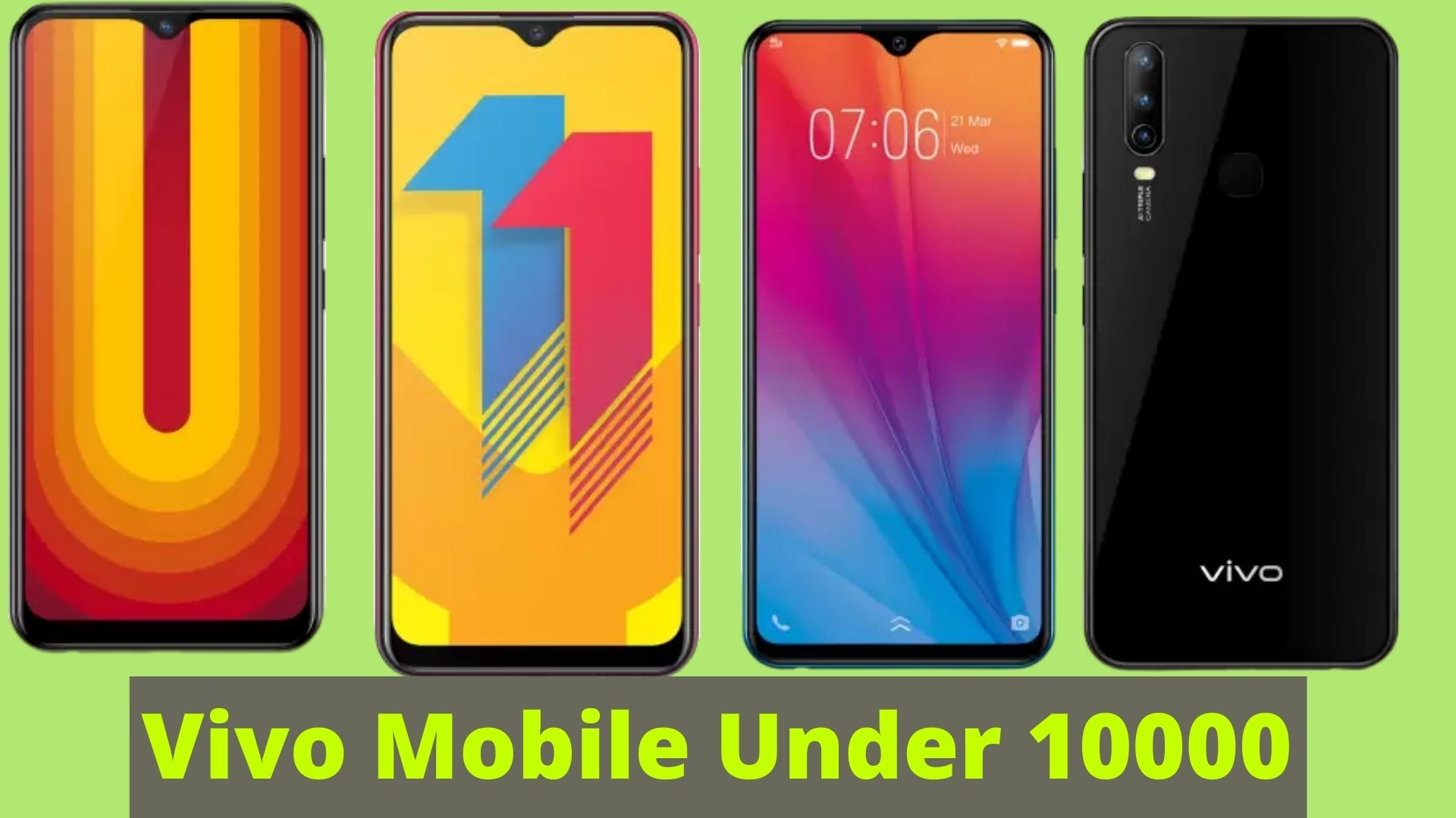 Best Vivo Mobile Under 10000 वीवो के 10000 तक के मोबाइल Rahul Upmanyu