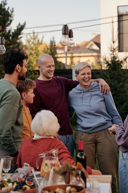 A happy family symbolizing social harmony