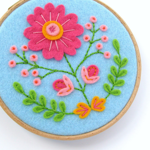 Bugs and Fishes by Lupin Folk Floral Hoop Art Tutorial & Embroidery