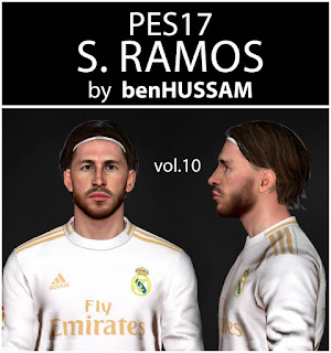 PES 2017 Faces Sergio Ramos by BenHussam