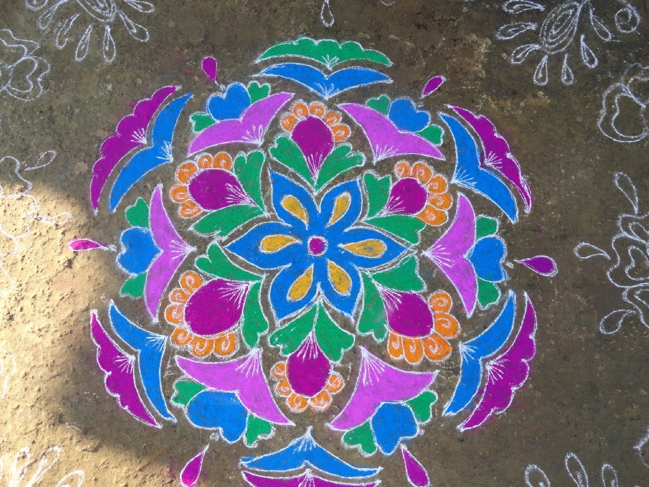 Telugu muggulu image