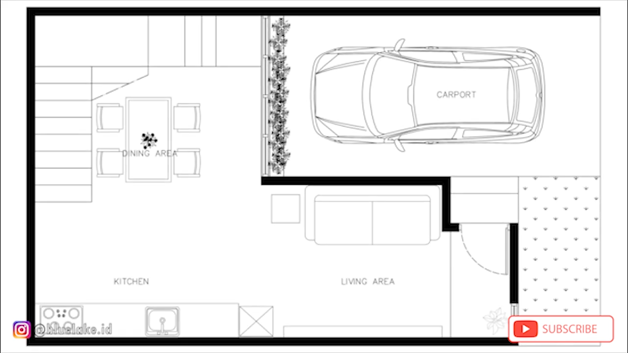 Desain dan Denah Rumah Minimalis Ukuran 6 x 10 M dengan ...