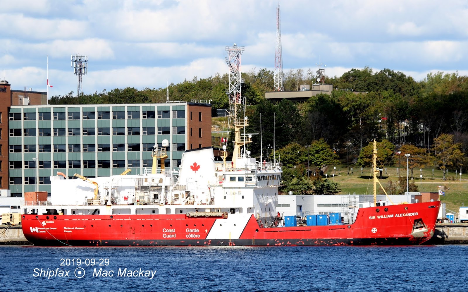 Shipfax Sir William Alexander in refit