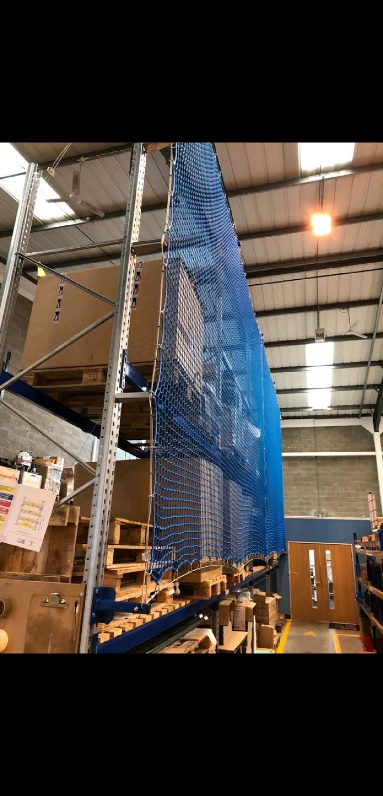 logistician: Pallet rack netting demands safety look