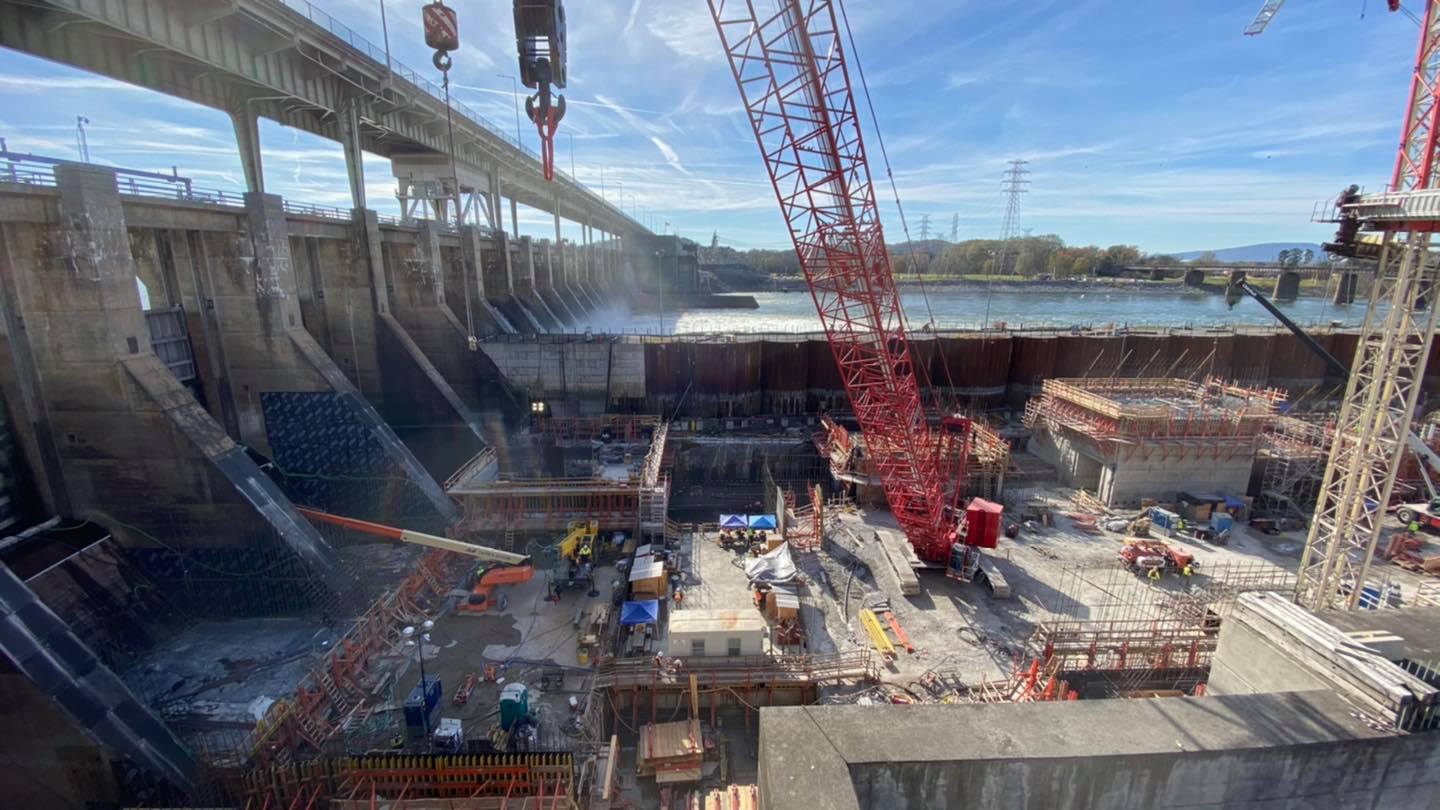 Industrial History Chickamauga Dam in Tennessee River in Chattanooga, TN