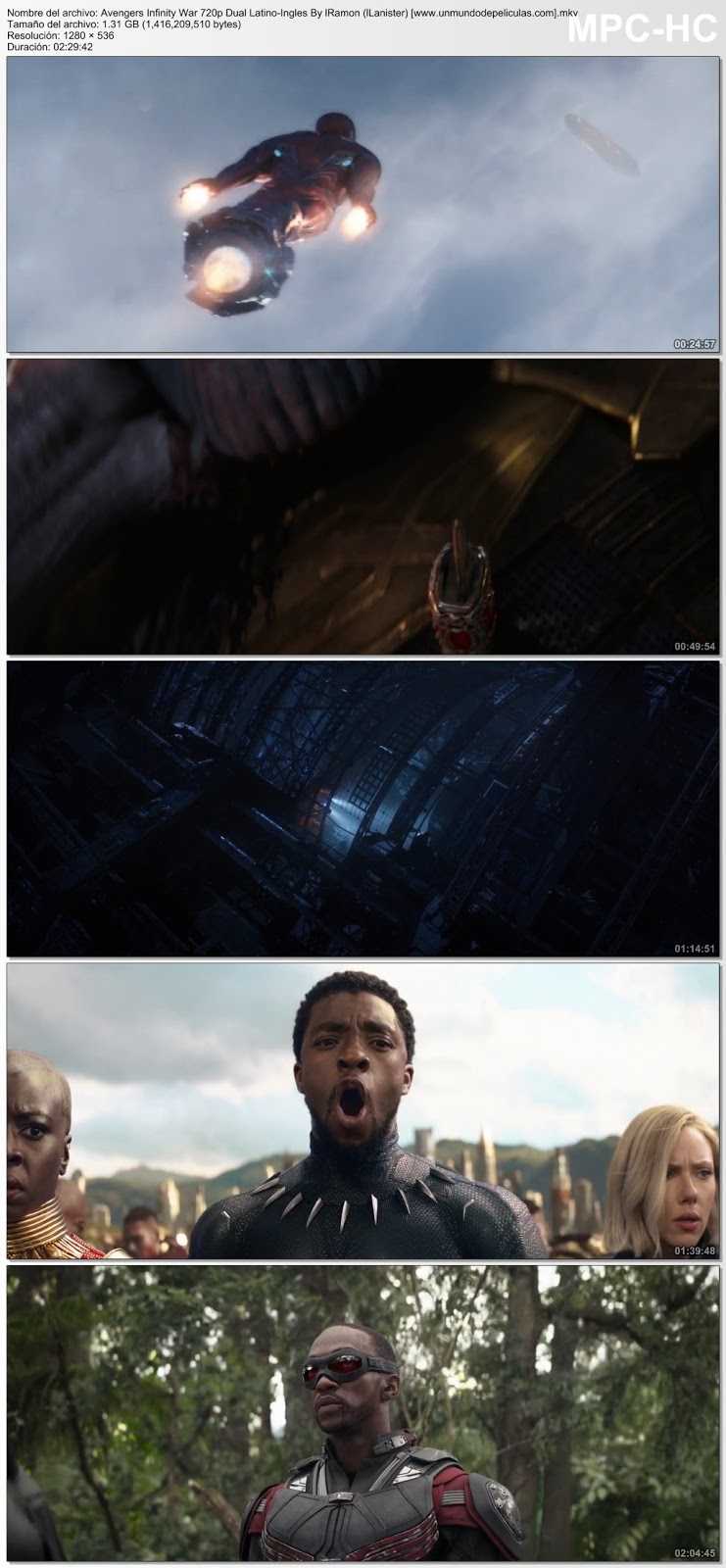 Capturas de la película.