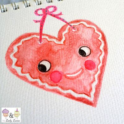 Gingerbread Heart Design by Lady Lucas
