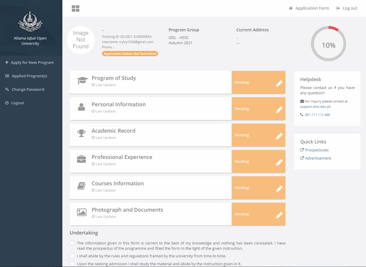 AIOU Admission 2021 Master Programmes AIOU BS Admission 2021 AIOU