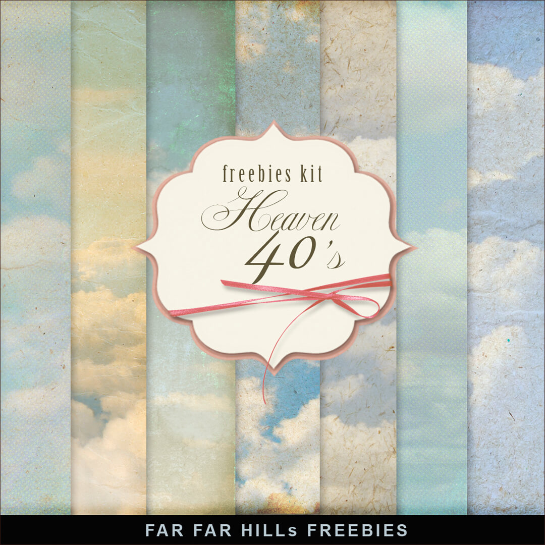 New Freebies Kit of Paper "Heaven 40's".Far Far Hill Free database