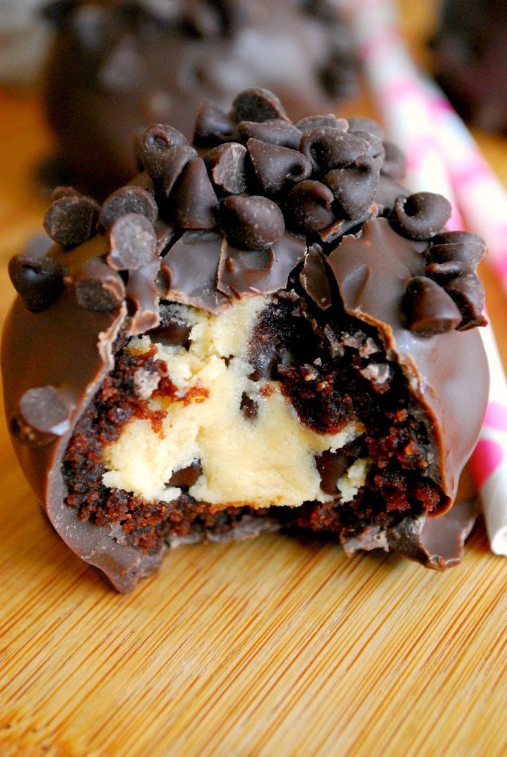 Chocolate Chip Cookie Dough Brownie Bombs The Kitchen Vista