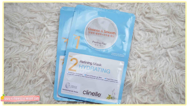 clinelle peeling pad and refining mask