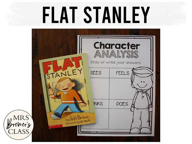 Flat Stanley book study unit Common Core literacy companion activities for 1st and 2nd