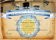 MENCIÓN MICRORRELATO BICENTENARIO INDEPENDENCIA ARGENTINA