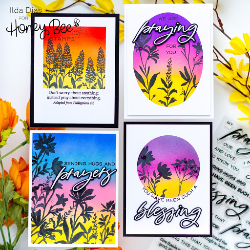Botanical Blessing/Sympathy Cards | Honey Bee Stamps