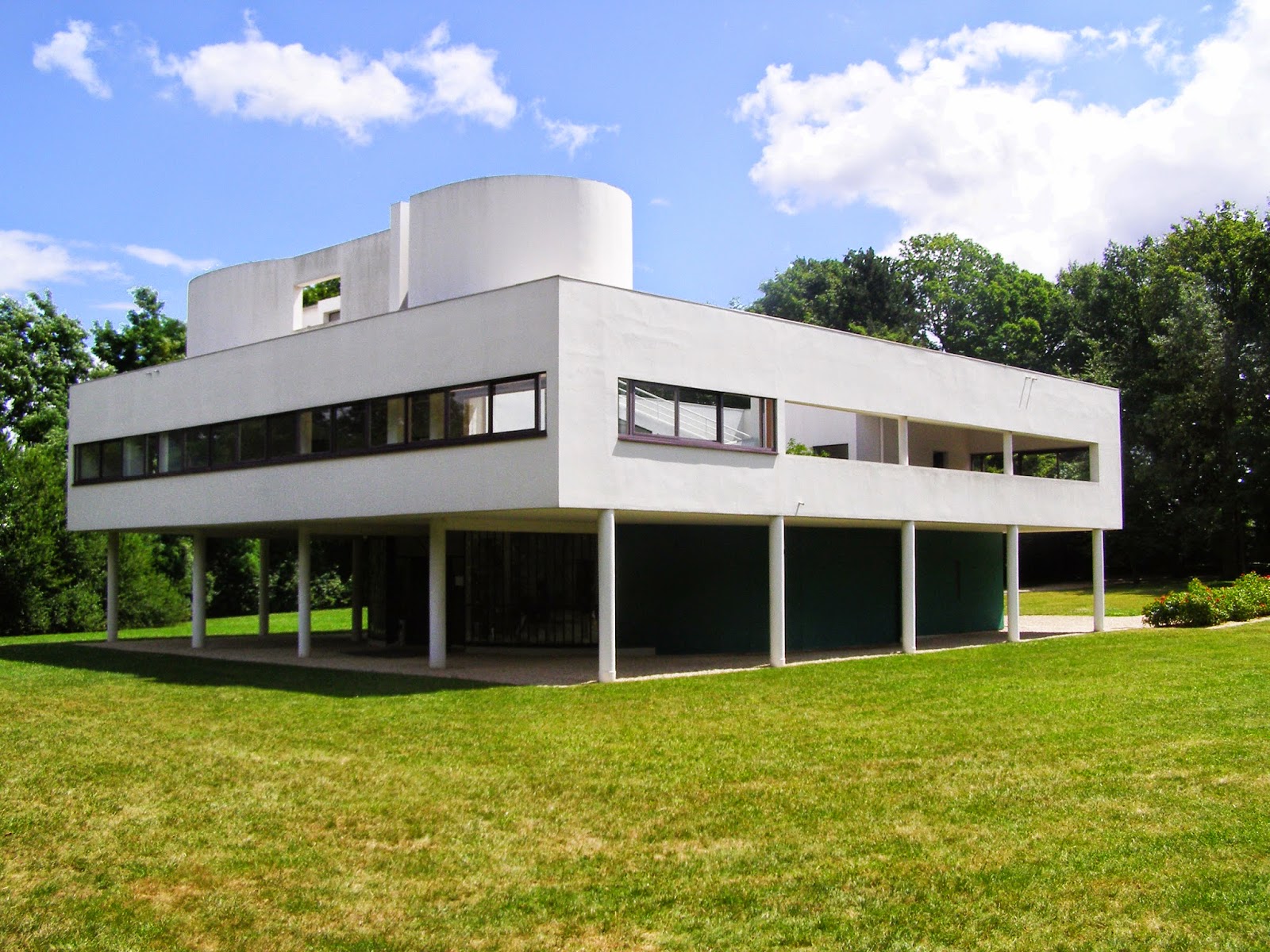 Villa Savoye in Poissy Le Corbusier 1929 Clásico de