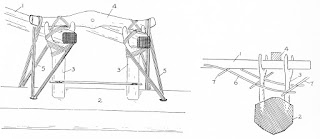 Connection between the outrigger booms and the float