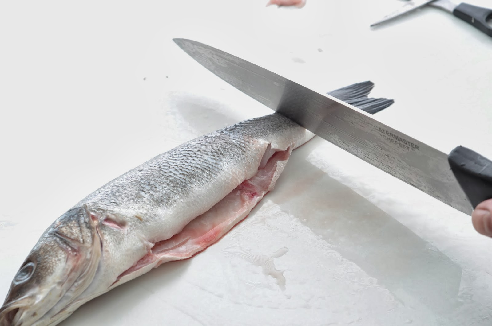 Simple Food Sea Bass, How to Prepare For Pan Frying