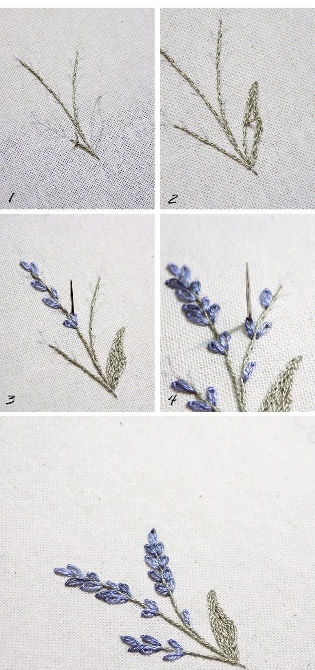 Tổng hợp cách thêu hoa lavender