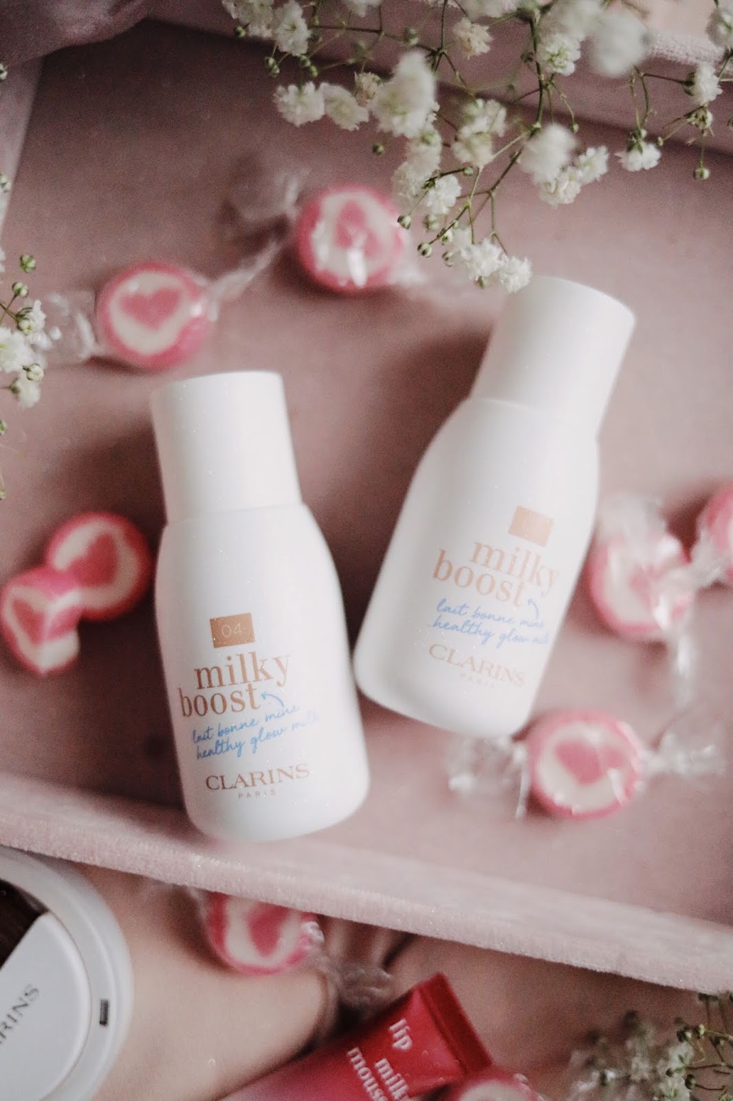 clarins , milky boost , lait maquillant , lait bonne mine , rosemademoiselle , rose mademoiselle, blog beauté, blog beauté à paris,