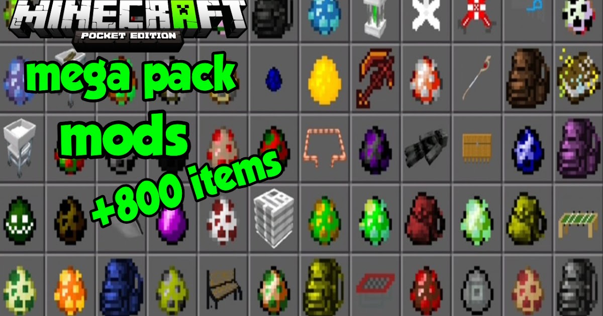 Pack de mods para minecraft pocket edition 2019