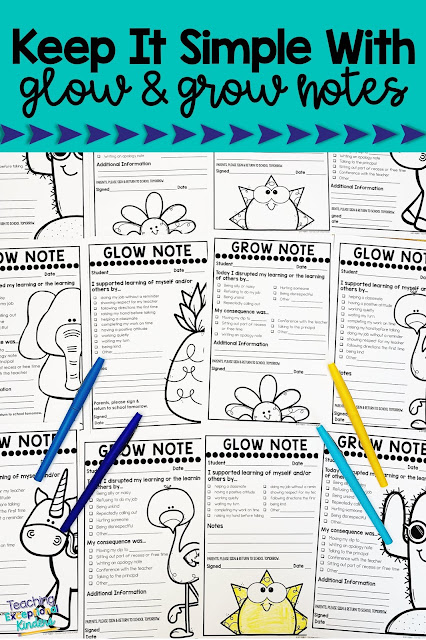 Focus on the positives with behavior notes to send home to parents.