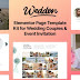 Weddon Wedding Event Invitation Elementor Template Kit 