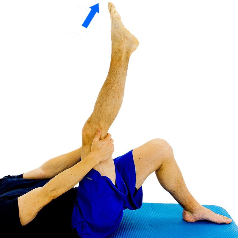 STRAIGHT LEG RAISING WITH ANKLE DORSIFLEXION