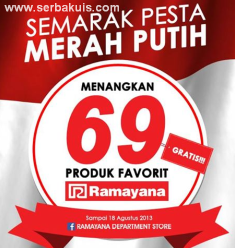 Kuis Berhadiah 69 Produk Favorit dari Ramayana Dept. Store