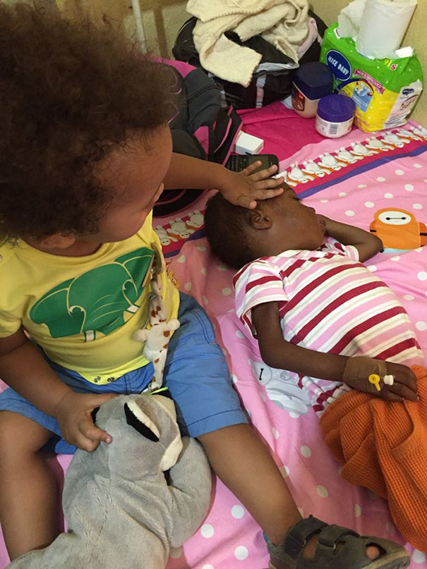 And slowly, he began to get better - Heartbreaking Moment When A 2-Year-Old Left To Die Is Given Water In Nigeria And slowly, he began to get better - Heartbreaking Moment When A 2-Year-Old Left To Die Is Given Water In Nigeria