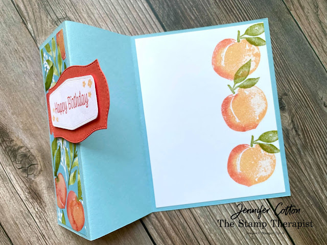 Sweet as a Peach Bundle by Stampin' Up!®.  #StampinUp #StampTherapist