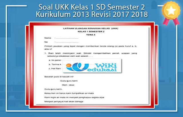 Download Soal Ukk Semester 2 Inggris Kelas 1 Dan Kunci Jawaban Pics