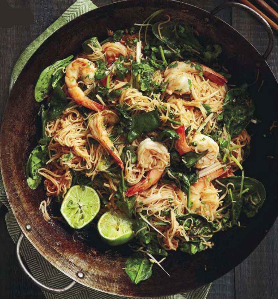 Easy Food Recipes and Cooking: Singapore-Style Chilli Prawn Noodles