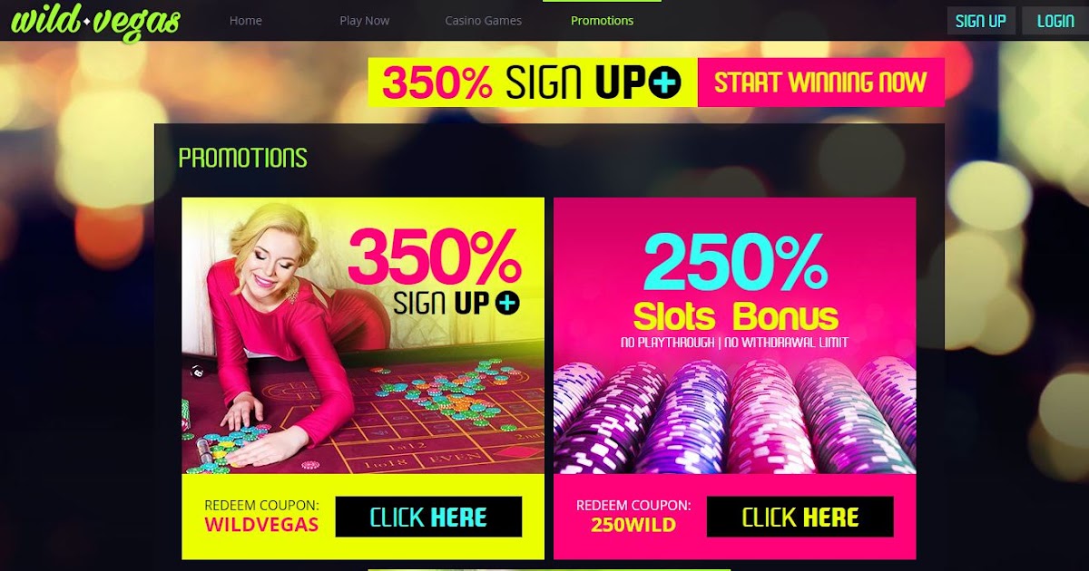 Wild Vegas Casino No Deposit Code 2019