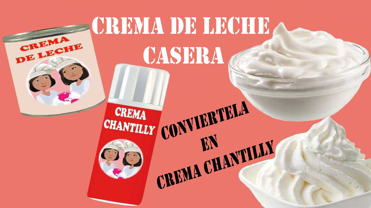 Receta casera de crema de leche para postres y conviertela en crema