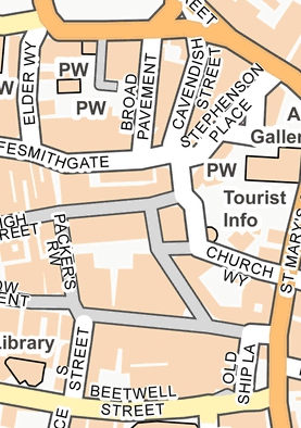 Chesterfield Town Centre Map Public Transport Experience: Twisted Spire : Twisted System (2)