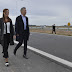 Macri y Vidal recorrieron la autopista Pilar - Pergamino