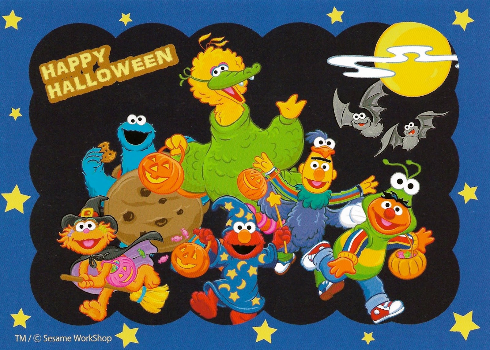 My Favorite Postcards: Happy Halloween from Sesame Street