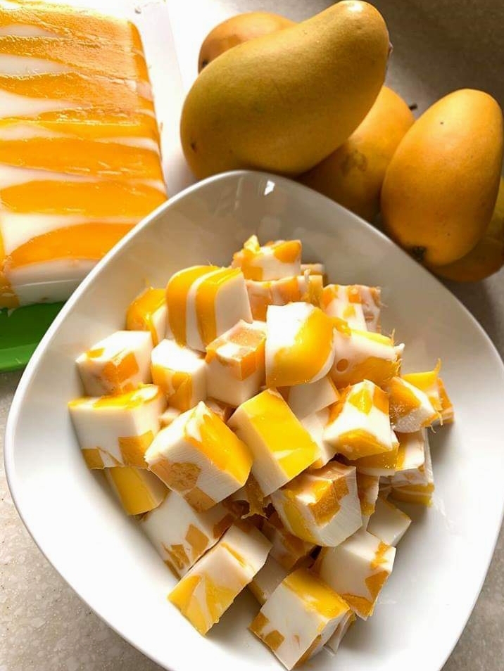 Recipes Cooking Home Mango Coconut Jelly Cubes