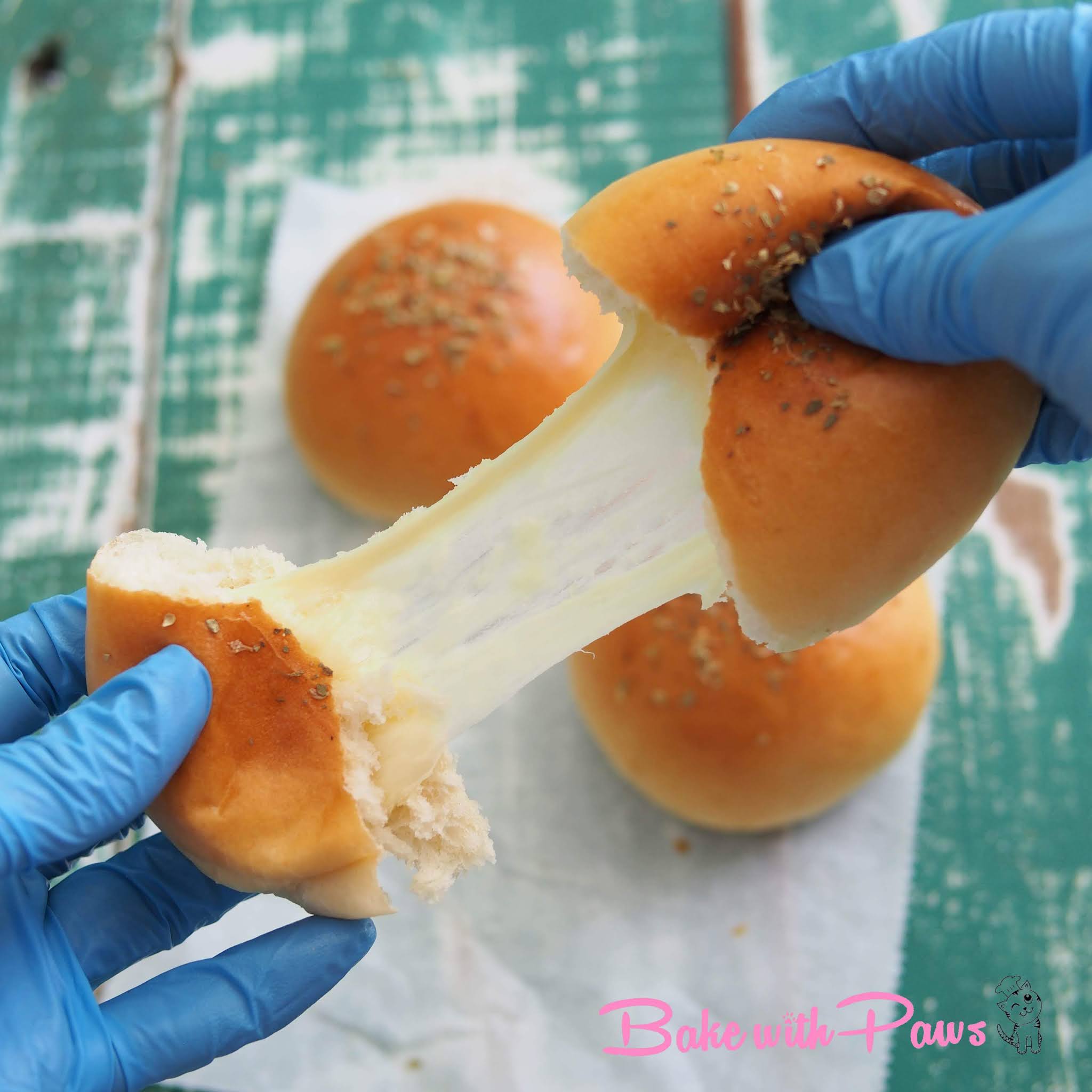 Stuffed Cheese Buns BAKE WITH PAWS