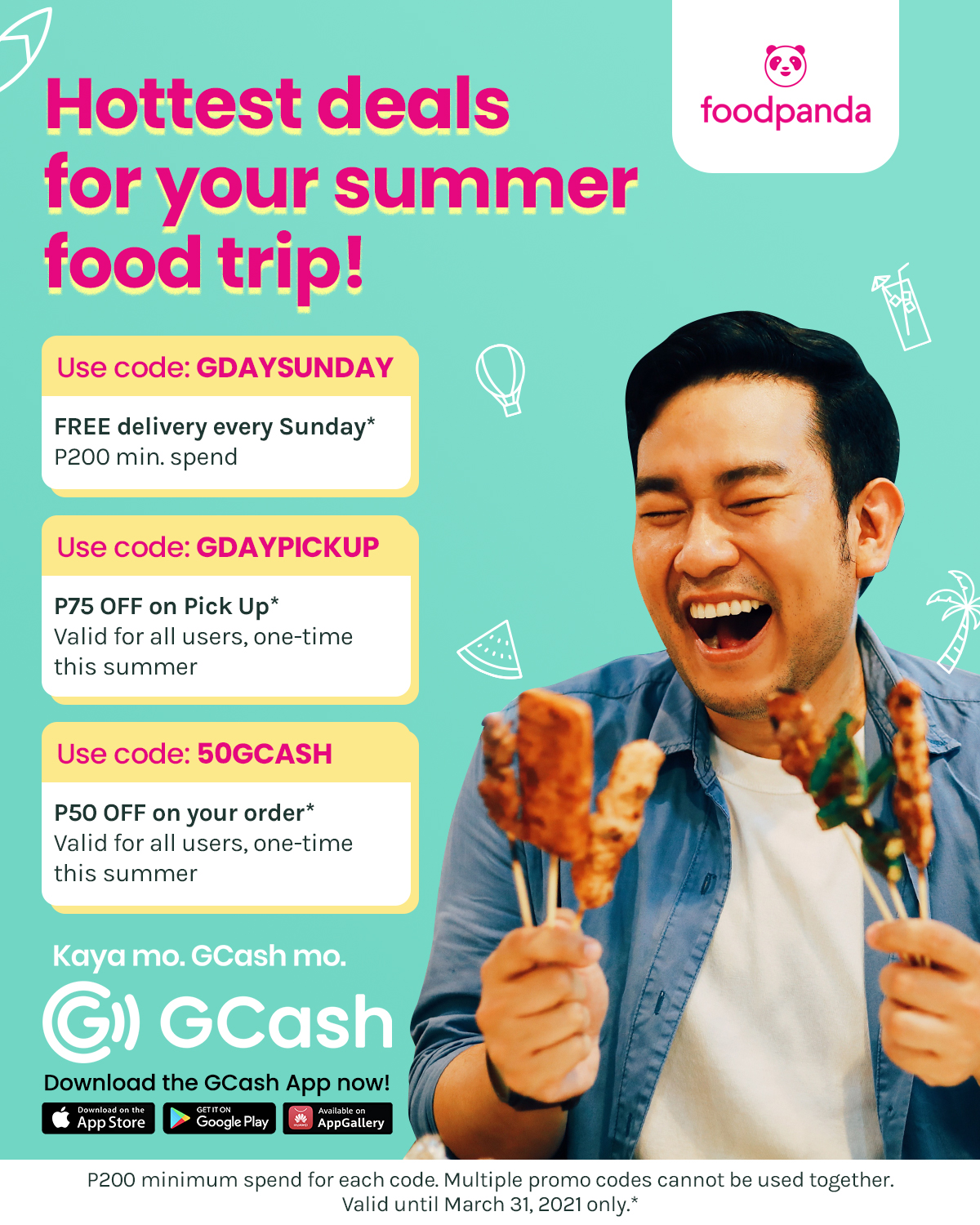 Free Vouchers using GCash on Foodanda this March! Snaps and Ganaps