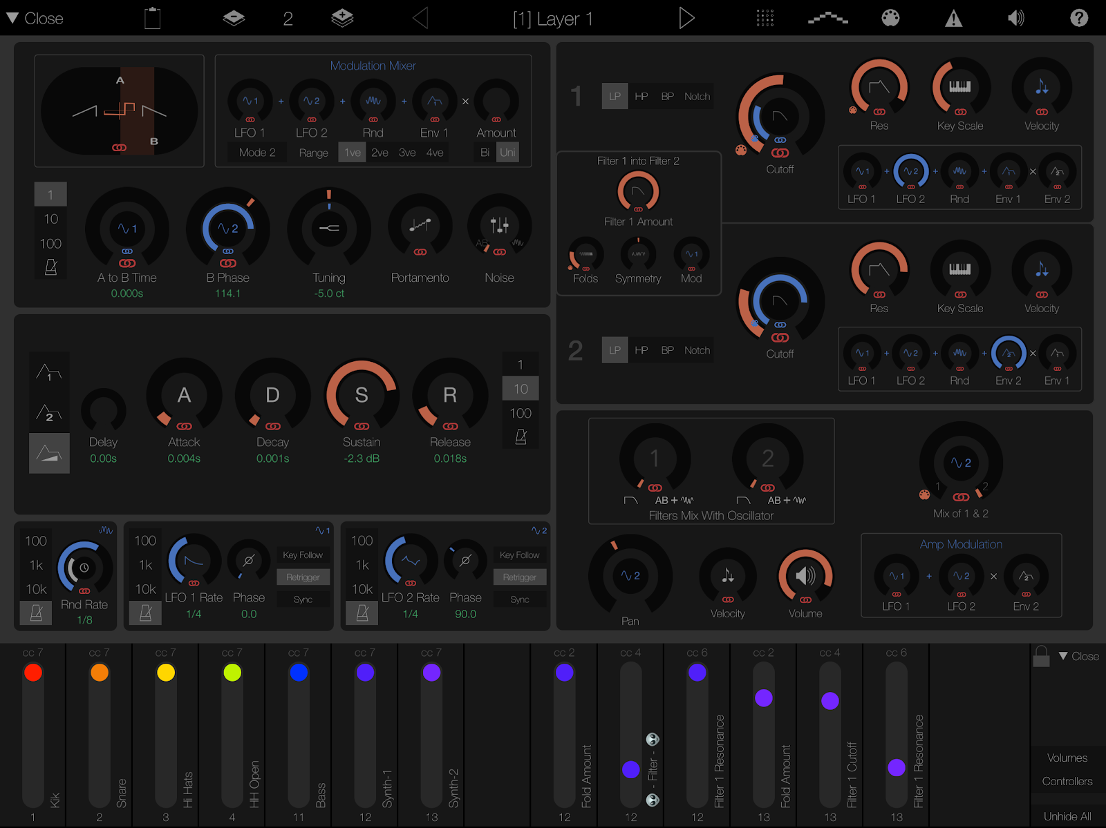 DCSI LayR Synthesizer for iOS gets updated with many freshly added