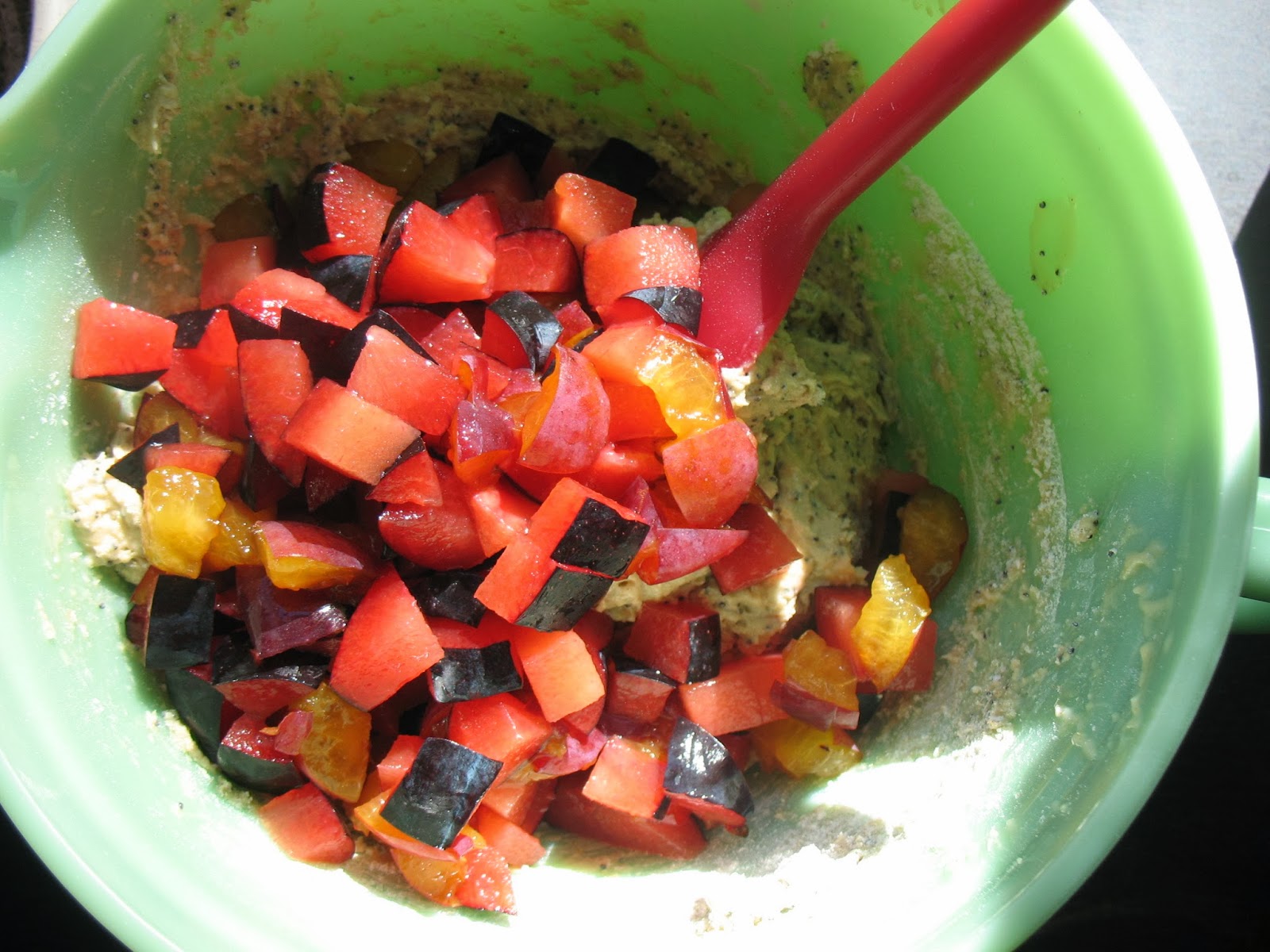 The Messy Apron Plum Poppy Seed Almond Muffins