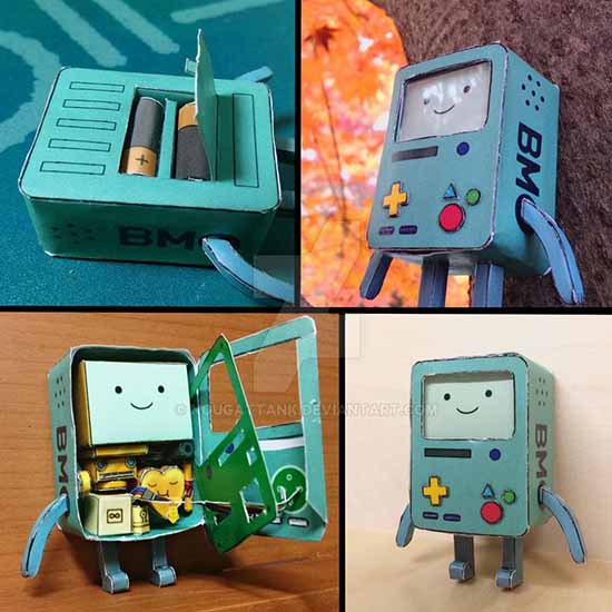 Adventure Time Micro Bmo Papercraft Paperized Crafts