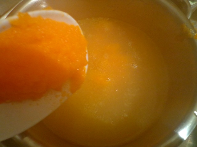 Add the carrot puree