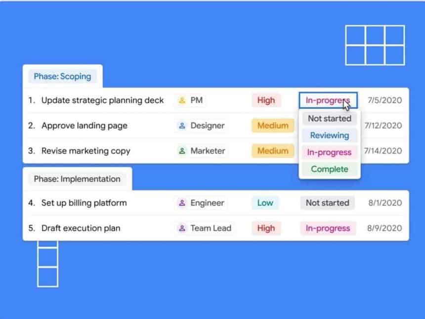 Google lança o Tables, o mais novo concorrente do Trello