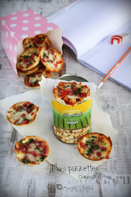 Mini pizzete cu naut Sun Food, perfecte pentru pachetelul de scoala