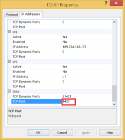 How to configure SQL SERVER to listen on port 1433